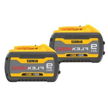 电池| Dewalt DCB609-2(2个/包)20V/60V最大FLEXVOLT 9 Ah锂离子电池